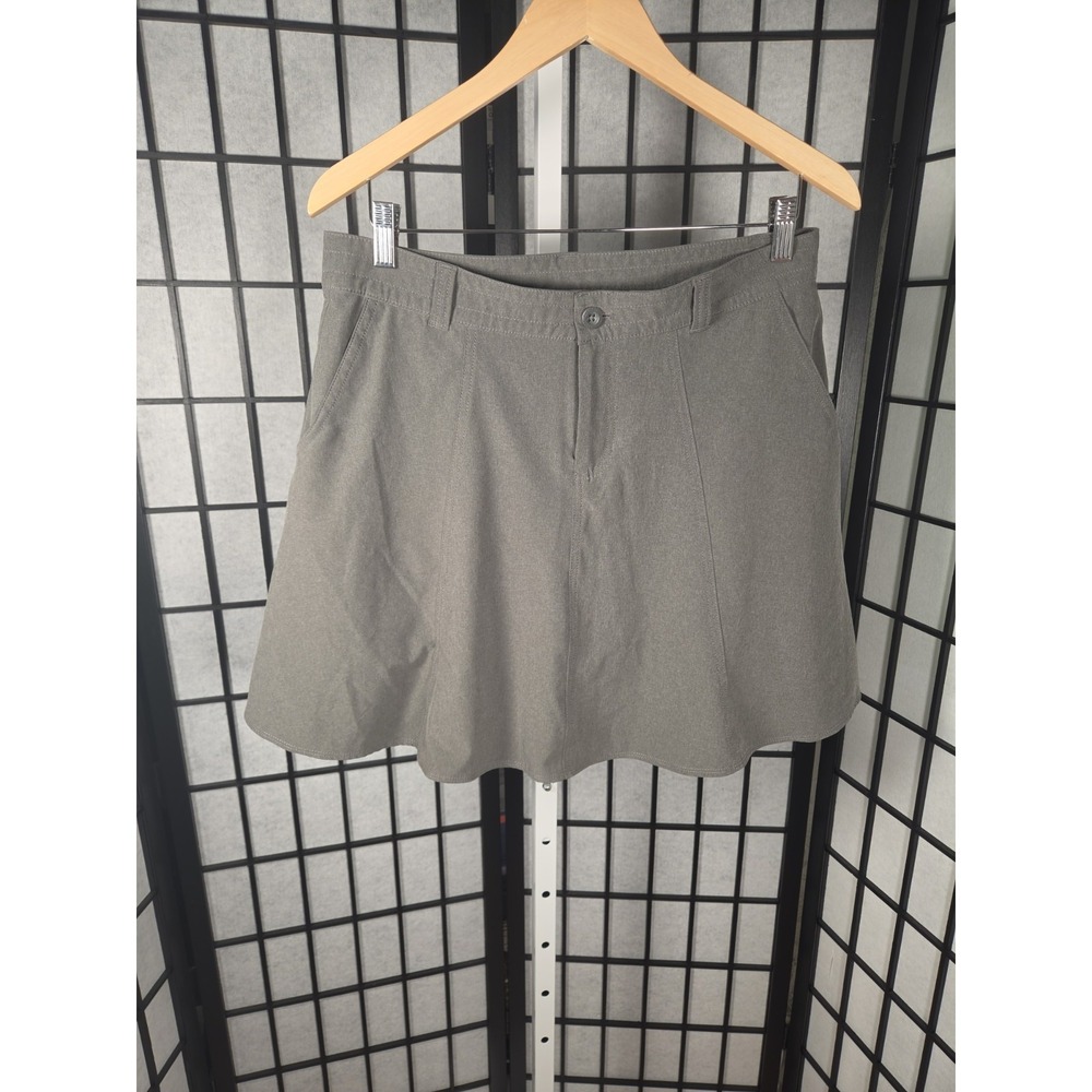 Eddie Bauer Skort Gorpcore Outdoor Gray Casual Athletic Golf Hiking Skort Sz 8